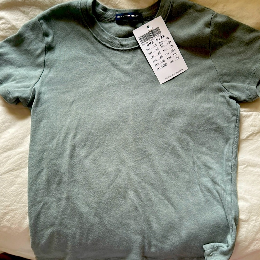 Brandi Melville green top. NWT